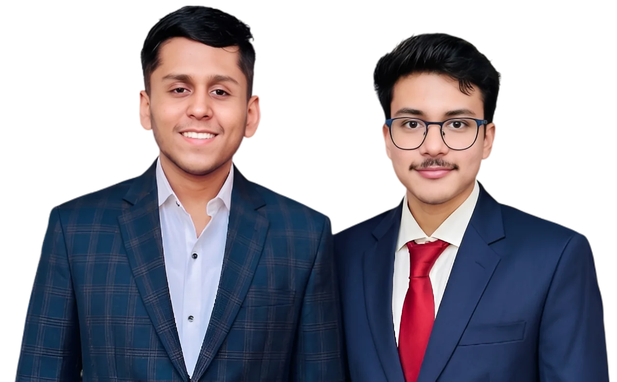 Kartik Phadale and Tanmay Pansare, co-founders of Studio Caelum Mumbai